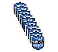 10PCS Security Alarm System Sign for Home Sticker Self-Adhesive 24 Hours Warning Alert Sticker Decals Safety Protection System for House Doors Windows Business Indoor & Outdoor Use 2.4 X 2.8 In