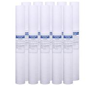 10pcs Sediment Water Filter Cartridge, 20" x 2.5", 1/5 Micron, 20'' Replacement Cartridge, Suitable for Domestic/Commercial Water Purification(1 Micron)