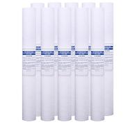 10pcs Sediment Water Filter Cartridge, 20" x 2.5", 1/5 Micron, 20'' Replacement Cartridge, Suitable for Domestic/Commercial Water Purification(1 Micron)