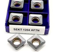 10PCS SEKT1204 AFTN LT30 Carbide Coated CNC Milling Turning Insert Tool For Stainless Steel Cast Iron