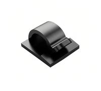 10pcs Self Adhesive Cable Clips, Wire Holder Hooks Cord Organizer, Cable Management for Under Desk, Wall, Car, Office, Light Clips Wire Organizers, Large, Black