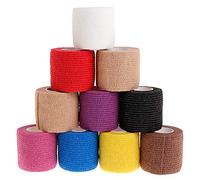 10Pcs Self-Adhesive Tape Wrap Bandage Rolls Elastic Handle Grip Wrap