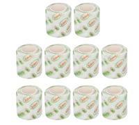 10pcs Self Adhesive Wrap, Nonwoven Polyester Cohesive Bandage, Rainproof Breathable Elastic Wrap for Sports Injuries, Pets and Animals, with High Elasticity and Tearable Design (5cm)