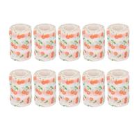 10pcs Self Adhesive Wrap, Nonwoven Polyester Cohesive Wrap for Sports Animals Pets, Rainproof Breathable Elastic Bandage with Tearable Design for Horses Dogs Athletes (7.5cm)