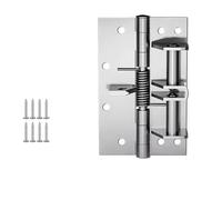 10Pcs Self-Closing Gate Hinges, 90 Degree Automatic Door Closer, Silent Rebound Right Angle Spring Hinge, Invisible Gold Finish for Smooth Closure