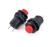 10pcs Self-Lock/Momentary Pushbutton Switches DS228 DS428 12mm OFF- ON Push Button Switch 3A /125VAC 1.5A/250VAC DS-228 DS-428 IDGTTLDF(Red,Since the lock)