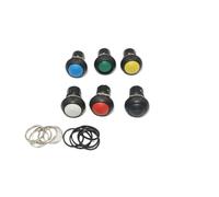 10Pcs Self-locking Push button Switch Latching ON/OFF Round Switch(Red)