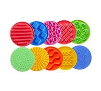 10PCS Sensory Pads Silicone Textured Discs Mat for Babies Fine Motor Skills Training Tactile Play Mats Early Educational Toys