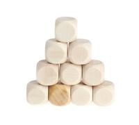 10pcs/set 10/12/14/16/18mm Round Wooden Dice Set Classic Rolling Game Wooden Wood Handmade Dice Tray Wood