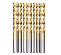 10PCS/Set 6mm Twist Spiral Drill Bit Set HSS Fully Ground DIN338 Titaniums Coated Woodworking Wood Metric Drilling Tool for Metal