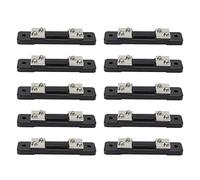 10Pcs/Set 75mV DC Current Meter Shunt Resistor, DC Ammeter Shunt for Test Equipment, Precision Manganese Copper Alloy Resistor with High Strength Screws, for Digital Analog (30A)