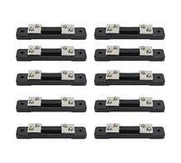 10Pcs/Set 75mV DC Current Meter Shunt Resistor, DC Ammeter Shunt for Test Equipment, Precision Manganese Copper Alloy Resistor with High - Strength Screws, for Digital Analog Ammet (50A)