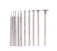 10Pcs/Set Accesories 2.35mm Shank Diamond Mounted Point Grinding Head Stone Jade Carving Polishing Engraving Tools