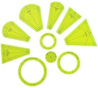 10Pcs Set Acrylic Quilting Template Ruler, Multi-Shape Design Plate & Patchwork Guides, for Clothing, Quilt Design & Crafting Projects