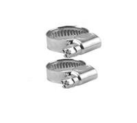 10pcs/Set Adjustable 8-25mm Stainless Steel Screw Band Hose Clamps Fuel Pipe Worm Gear Clip Automotive Pipes Clip Fixed Tool(10pcs 16mm-25mm)