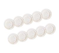 10Pcs / Set Baby Proof Electric Socket Covers 2Pin EU Socket Plug Guard with Invisible Handle Designing for Child Child Proof Outlet Protector