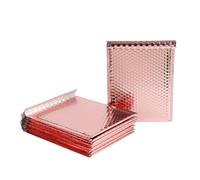 10Pcs/set Bubble Bags Mailers Foil Padded Aluminized Postal Gift Packaging Shipping Envelopes(Rose gold,13 * 15cm)