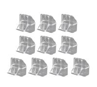 10Pcs/Set Clear Bird Feeding Box Food Dispenser Parrots Feeder With Stable Construction Antisplash Design Bird Cage Hanging Box