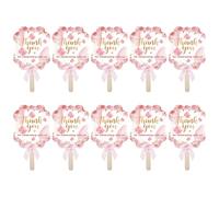 10Pcs/Set Colorful Paper Fans For Wedding Ceremony Stylish Handheld Weddings Fan Decoration Elegant Party Props Jewelry Dance Accessories
