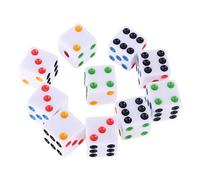 10pcs/set D6 Six Sided Dice Square Opaque 15mm Dices Role Playing Game For Pub Club Party Game Dice Bulk