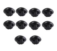 10pcs/set Doll Making Noses, Plastic Matte Safety Noses DIY Dog Nose Triangle Nose for Stuffed Animals Making DIY Accessories(18mm)