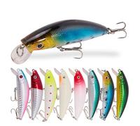 10Pcs Set Fishing Bait & Minnow Lure Kit - Saltwater Durable Lure Set With Box High-Eff Pro Design