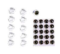 10pcs/set Fly Tying Fish Skull Head For Streamer Flies Material Eyes Bait Fishing Lure With Fly N9H6 Eye For Fishing Making Lure