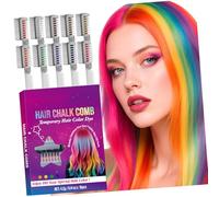 10pcs / Set Hair Color Chalks Festive Fun Chalk Comb Vibranted Temporary and Easy to Apply and Remove for Safe Daily Coloring Set