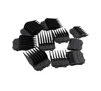 10Pcs/Set Limit Comb ，Compatible For WAHL， Electric Clippers Magnetic Clipper Guard Barber For Shop， Machine Pro Hair Cutting Guide Combs(Black-Bagged)
