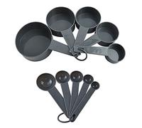 10Pcs Set Measuring Cups Spoons Food Grade PP Plastic DIY Baking Weighting Tools with Clearly Engraved Marking