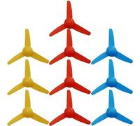 10pcs/set Micro Dc Motor 2mm Shaft Propeller with 3 Vanes 80mm Fan Shape Rc Boat Diy Airplane Science and Education Toys