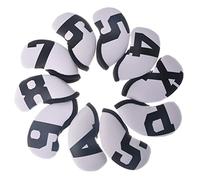 10pcs/set neoprene iron cover iron head protection covers headcovers club cover with big number club head cover