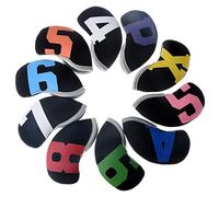 10pcs/set neoprene iron cover iron head protection covers headcovers club cover with big number club head cover