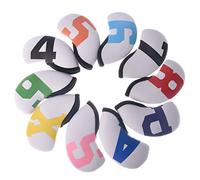10pcs/set neoprene iron cover iron head protection covers headcovers club cover with big number club head cover