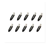 10pcs/set No Crease Basic Hair Clips For Women Girls Hair Styling Makeup No Bend Hairpins Barrettes Fashion Hair Accessories(PT5004-Black 10pcs)