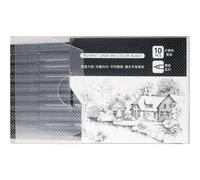 10pcs/set Pigment Liner Ink Marker Pen 0.05 0.1 0.2 0.3 0.4 0.5 Brush Tip Black Fineliner Sketching Manga Drawing Pen