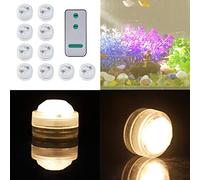 10pcs/ Set Round Waterproof LED Candle Light, Battery Operated Tea Lights Candles, Electric Flameless Candles for Votive Aniversary Wedding Centerpiece Table Decor Funeral Halloween (Warm White)