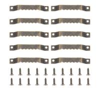 10pcs/Set Sawtooth Invisible Photo Frame Hook w/Screw Metal Picture Wall Hanger Saw-Teeth 52*8mm/2inch Bronze/Gold/Black/Silver for Home Decoration(Bronze)