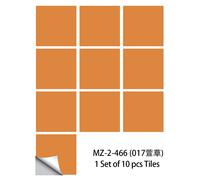 10Pcs/Set Solid Color Diamond Black Tiles Sticker Kitchen Backsplash Oil-Proof C