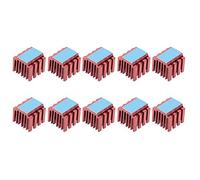 10pcs Set Stepper Motor Driver Heat Sink for 3D Printer TMC2100 TMC2208 Stepper Drive Aluminum Alloy Red Heatsink for Efficient Cooling and Stable Performance