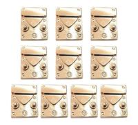 10pcs/Set Stylish Woven Bag Lock Buckle Fashionable Box Lock Buckle Secure & Fashionable Accessory for Bags