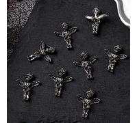 10Pcs/set Vintage Skull 3D Art Heart Tips Decorations 3D Manicure Art Decoration for Women