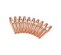 10Pcs/Set Welding Torch Accessories Consumables 0.8/1.0/.2/.4/.6mm Torch Nozzle Tip Holder Equipment Optimized Nozzle for Stability