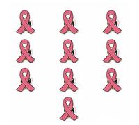 10Pcs / Set Womens Jewelry Ribbon Brooch Pins Surviving Awareness Hope Lapel Buttons Badges