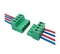 10pcs/sets Female Male Plug Aerial Butt Welding 2EDGRK 15EDGRK-5.08mm 2P-24P Plug-in Solder-free Wire Terminal Block Connector(Female Male 10Pairs,24P)