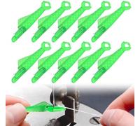 10PCS Sewing Machine Needle Threader - Needle Threaders for Sewing Machines - Plastic Needle Threader Tool - Easy Threading - DIY Craft Accessories (Green)