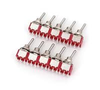 10Pcs SH T8011 Standard Lever 6Pin ON-ON 2-Position DPDT Toggle Switch 5A/125VAC