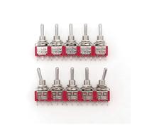 10Pcs SH T8014 Standard Lever 3Pin ON-OFF-ON Latching 3-Position SPDT Toggle Switch