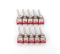 10Pcs SH TS-4 3Pin ON-ON SPDT 5mm Panel Mount Sub-Miniature Toggle Switch