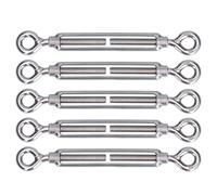 10pcs Shade Sail Hardware Good Fixing Stainless Steel Turnbuckle Tent Installation For Fastening For Tensioning For Adjusting for Cables Wire Tensioner(M4)